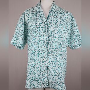 Men's Vintage Patterned Short Sleeve Shirt